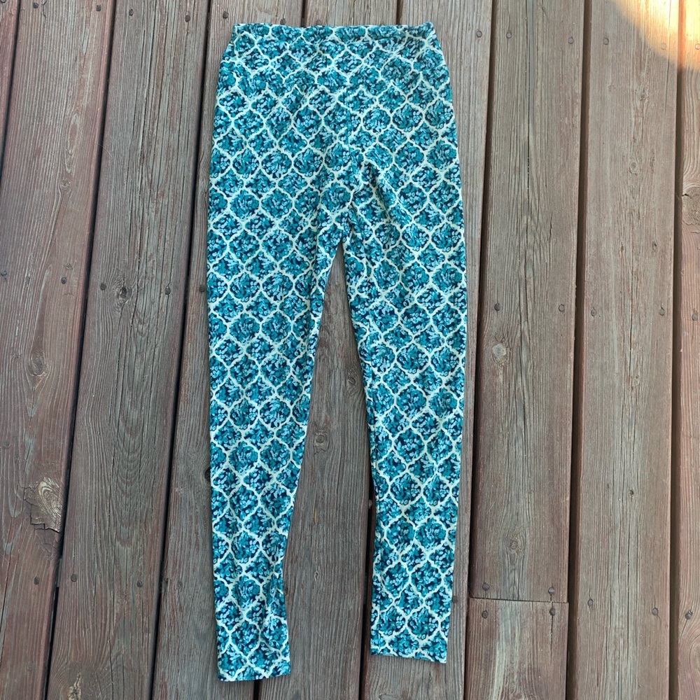 Lularoe leggings blue patterned